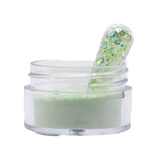 Valentino Beauty Pure Acrylic System - Get Stoned Glitter Collection #188 Emerald