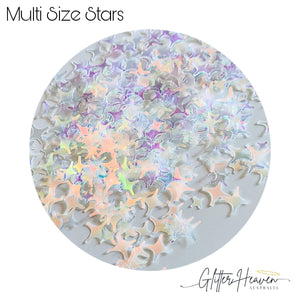 Glitter Heaven Multi Size Stars