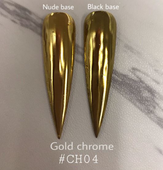 Riya's Nails Gold CH04 Chrome