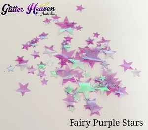 Glitter Heaven Fairy Purple Stars