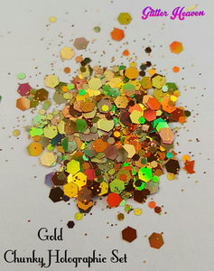 Glitter Heaven Gold Chunky Holo