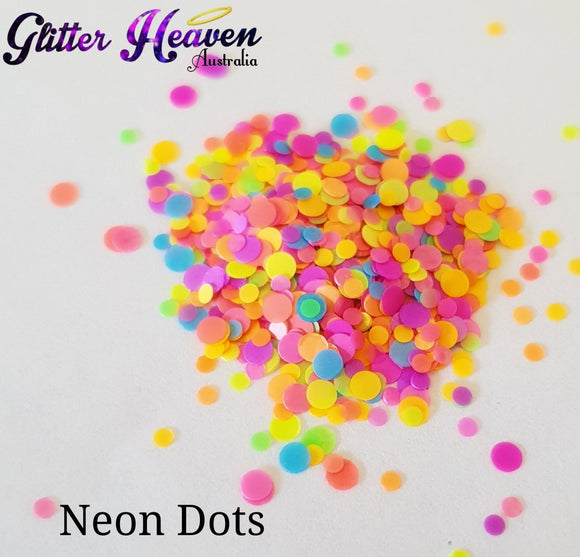 Glitter Heaven Neon Dots